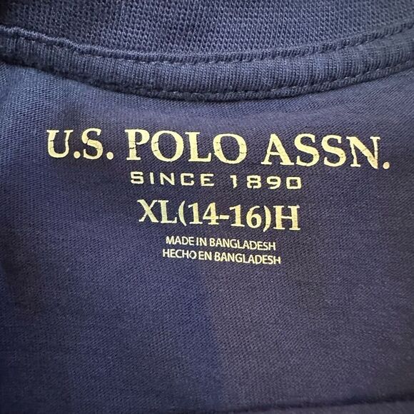 U.S. Polo Assn Long Sleeve Blue T-shirt | Youth size XL (14-16)H - Picture 3 of 9